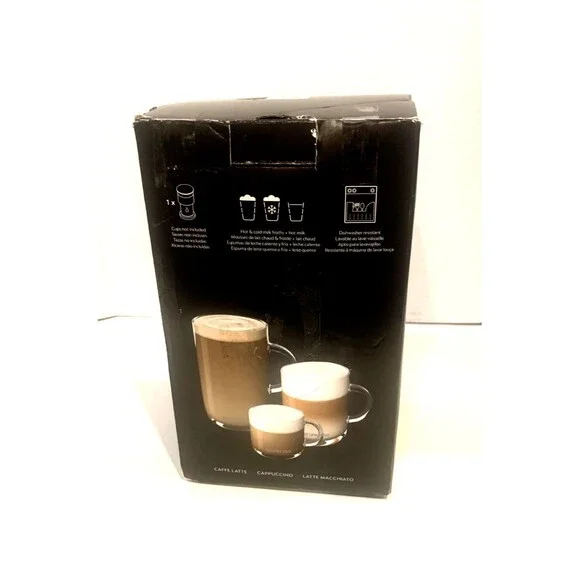 Nespresso Aeroccino XL Stainless Steel Electric Hot & Cold Milk Frother In Black